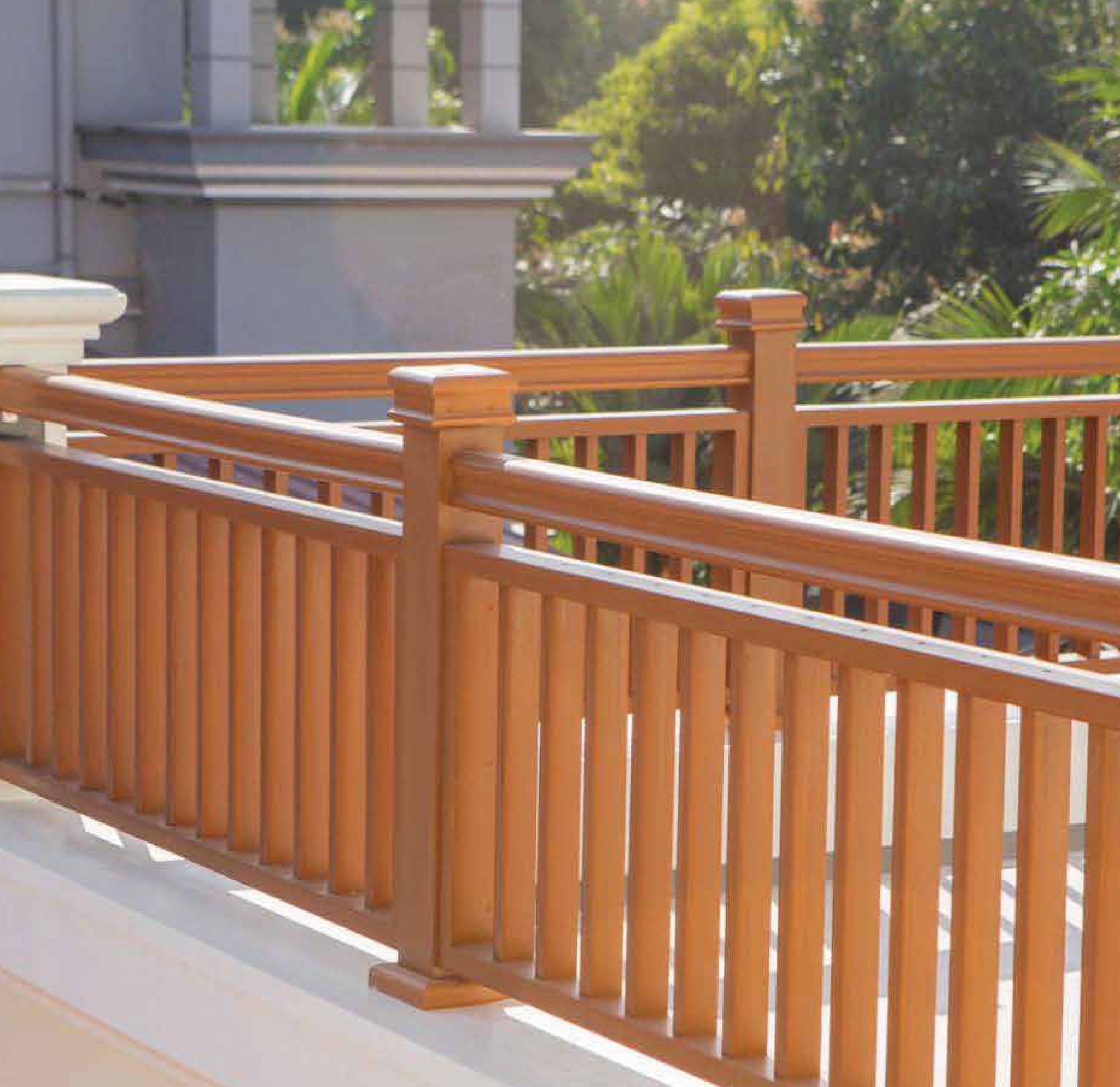 Composit Log Railing Malaysia Timber Deck - Composite Wood / Biowood - Railing composite ...